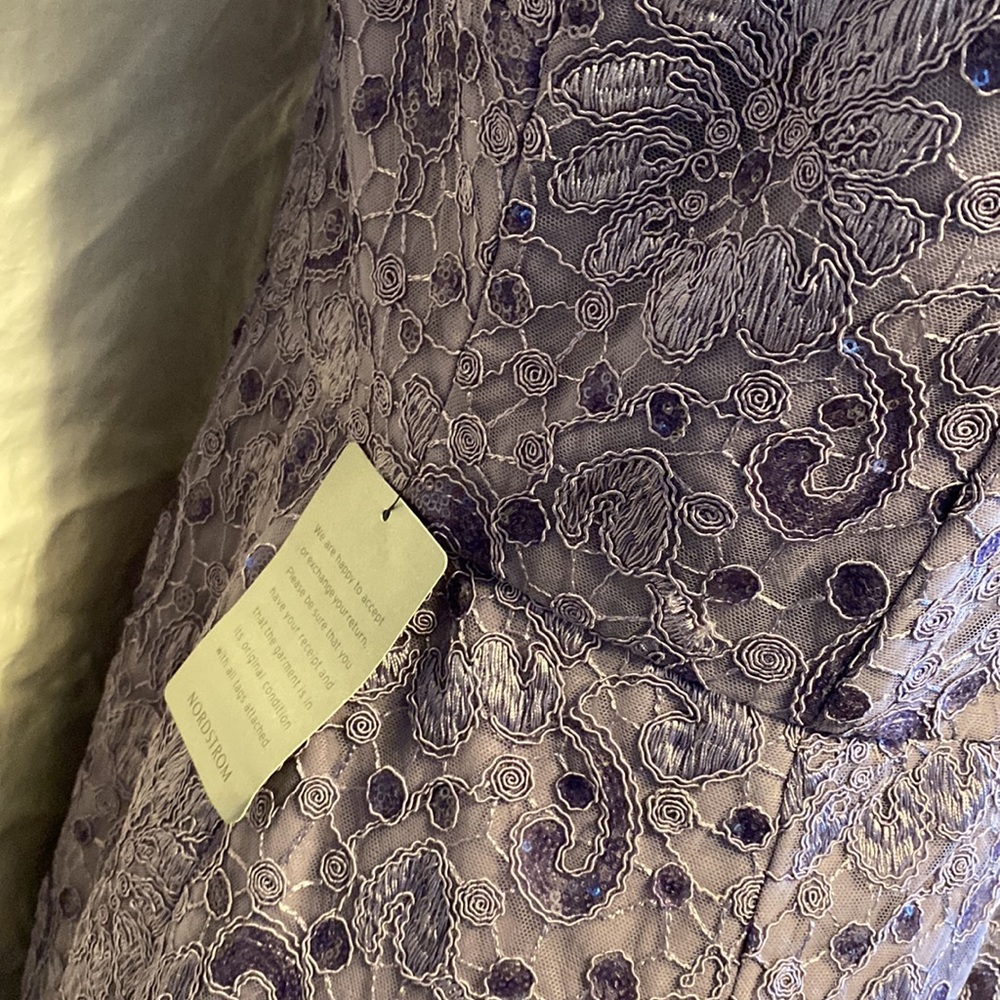 Js Collection Lavender Sequin Gown - image 7